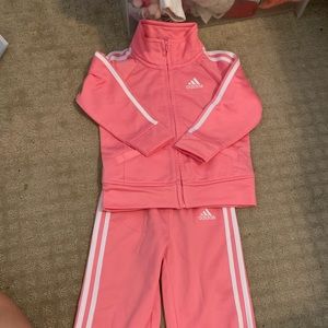 Pink Adidas Sweat Suit